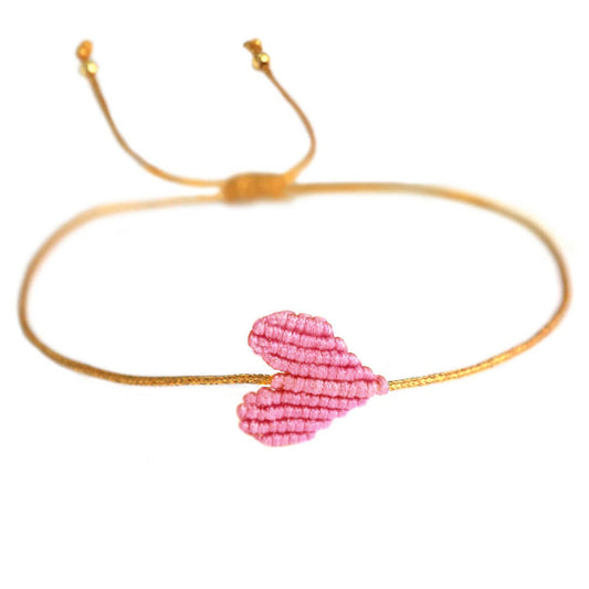 Armband hellrosa Herz