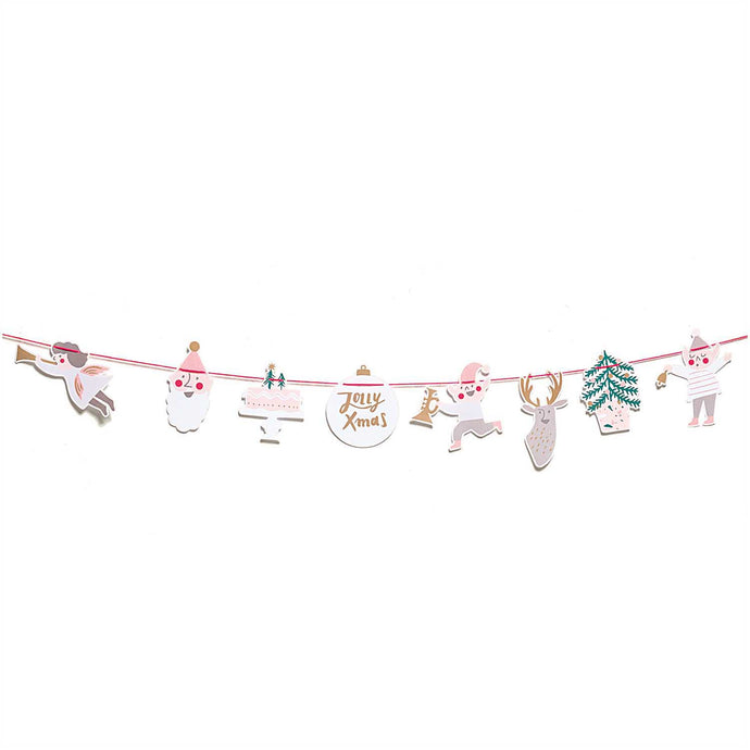 Girlande Jolly Christmas Pastell