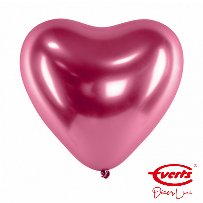 Herzballon Glossy pink