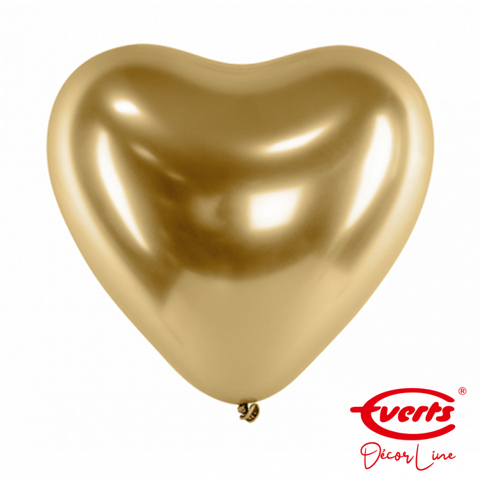 Herzballon Glossy gold