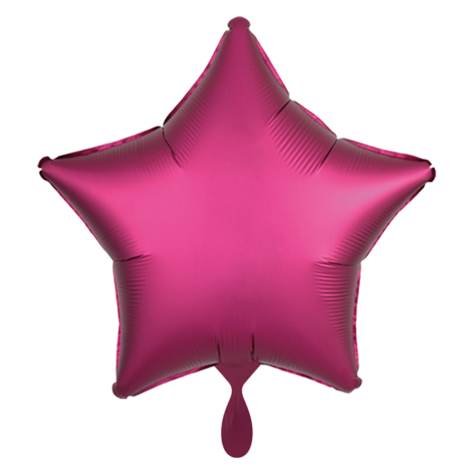 Folienballon Stern Silk Pink