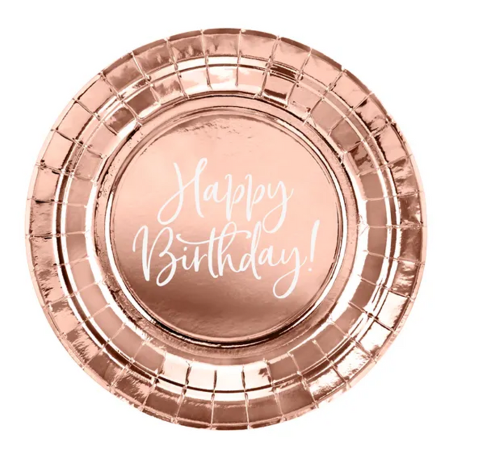 Teller Happy Birthday Roségold