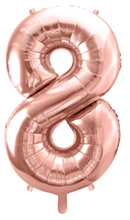 Lade das Bild in den Galerie-Viewer, Folienballon Zahlen ROSÉ, 86cm
