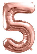 Lade das Bild in den Galerie-Viewer, Folienballon Zahlen ROSÉ, 86cm

