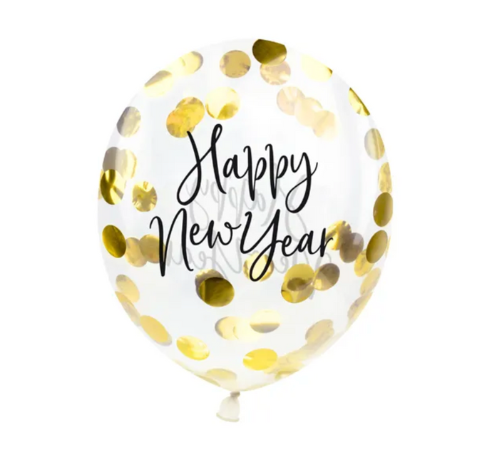 Konfetti Ballons Happy New Year