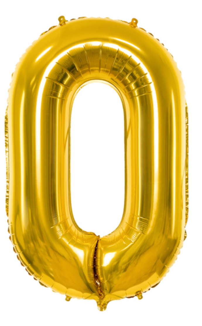 Folienballon Zahlen GOLD, 86cm
