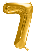 Lade das Bild in den Galerie-Viewer, Folienballon Zahlen GOLD, 86cm
