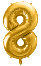 Lade das Bild in den Galerie-Viewer, Folienballon Zahlen GOLD, 86cm
