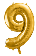 Lade das Bild in den Galerie-Viewer, Folienballon Zahlen GOLD, 86cm
