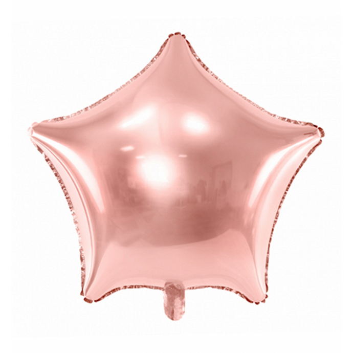 Folienballon Stern rosé
