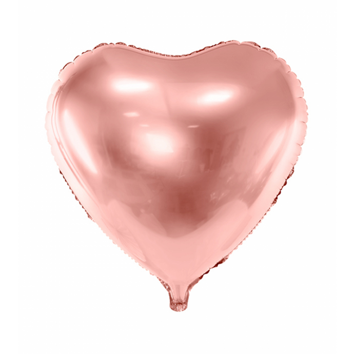 Folienballon Herz rosé