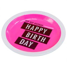 Lade das Bild in den Galerie-Viewer, Pappteller Happy Birthday pink neon
