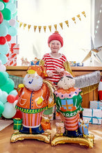 Lade das Bild in den Galerie-Viewer, Stehender Folienballon Weihnachtsmann
