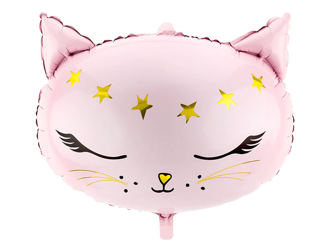 Folienballon Katze rosa