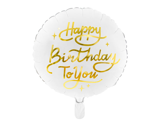 Happy Birthday weiß
