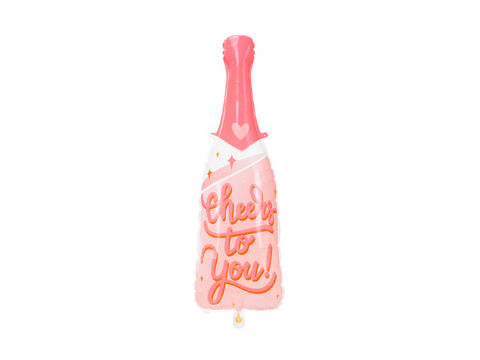 Folienballon Flasche pink