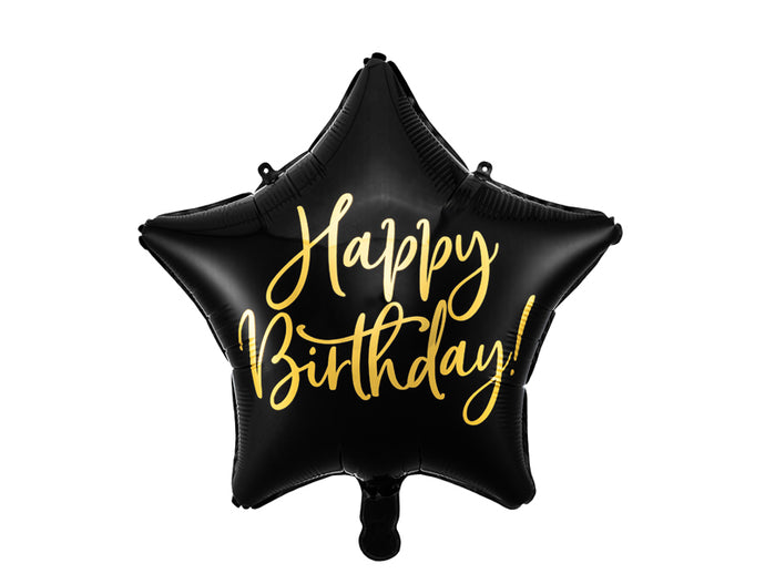 Happy Birthday Stern schwarz