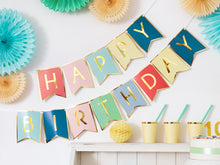 Lade das Bild in den Galerie-Viewer, Girlande Happy Birthday bunt
