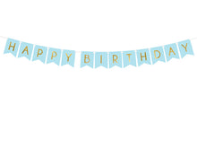 Lade das Bild in den Galerie-Viewer, Girlande Happy Birthday blau
