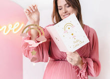 Lade das Bild in den Galerie-Viewer, Glückwunschkarte Babyshower rosa
