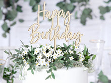 Lade das Bild in den Galerie-Viewer, Caketopper Happy Birthday Holz
