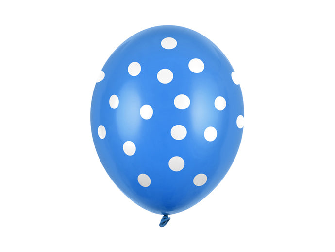 Luftballon Punkte blau