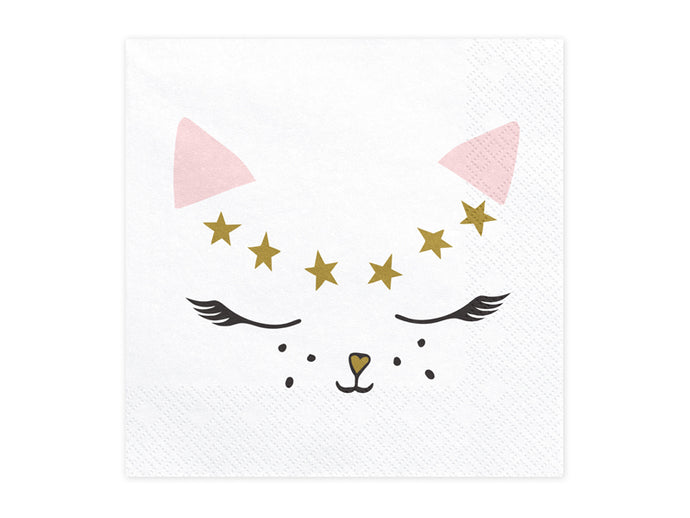 Serviette Katze
