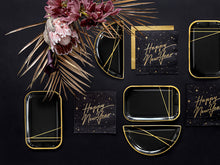 Lade das Bild in den Galerie-Viewer, Servietten Happy New Year schwarz/gold
