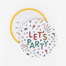 Lade das Bild in den Galerie-Viewer, Einladungskarten-Set Let`s Party
