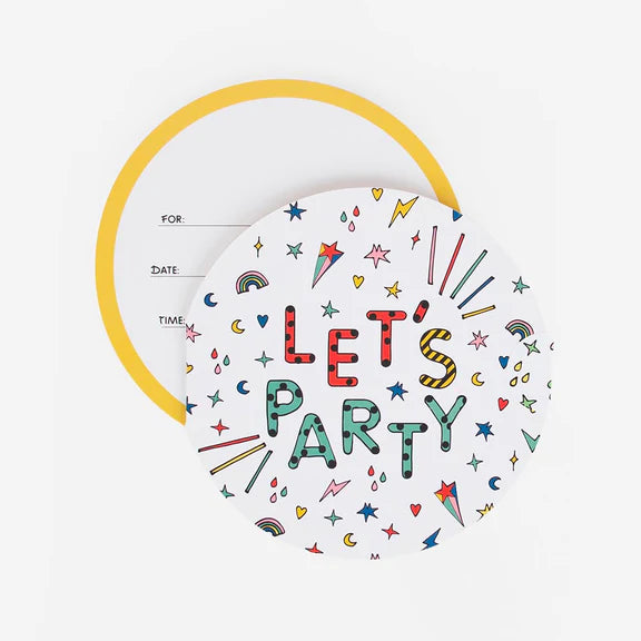 Einladungskarten-Set Let`s Party