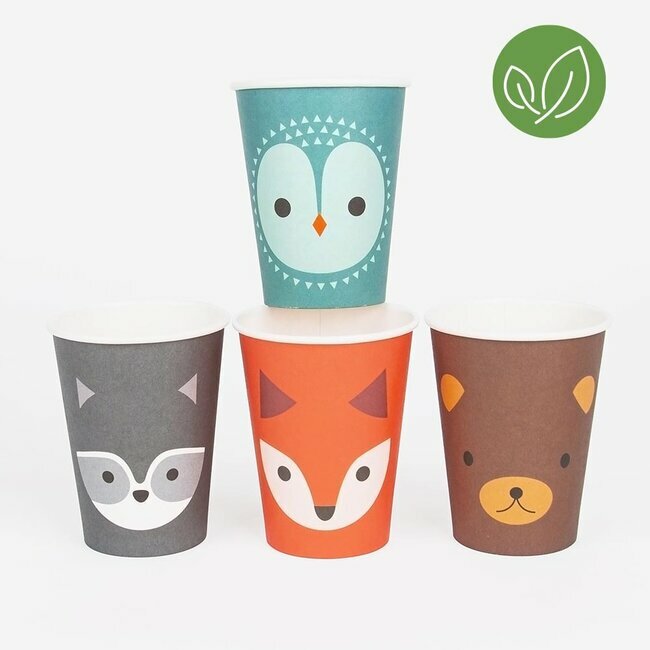 Becher Waldtiere