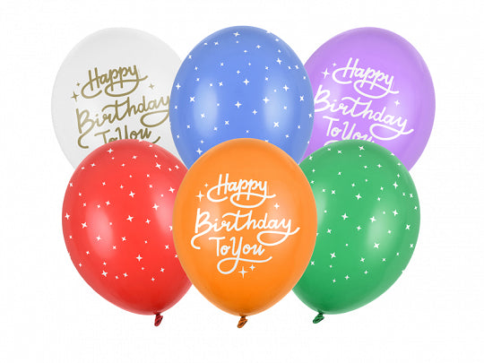 Luftballon Set Happy Birthday bunt
